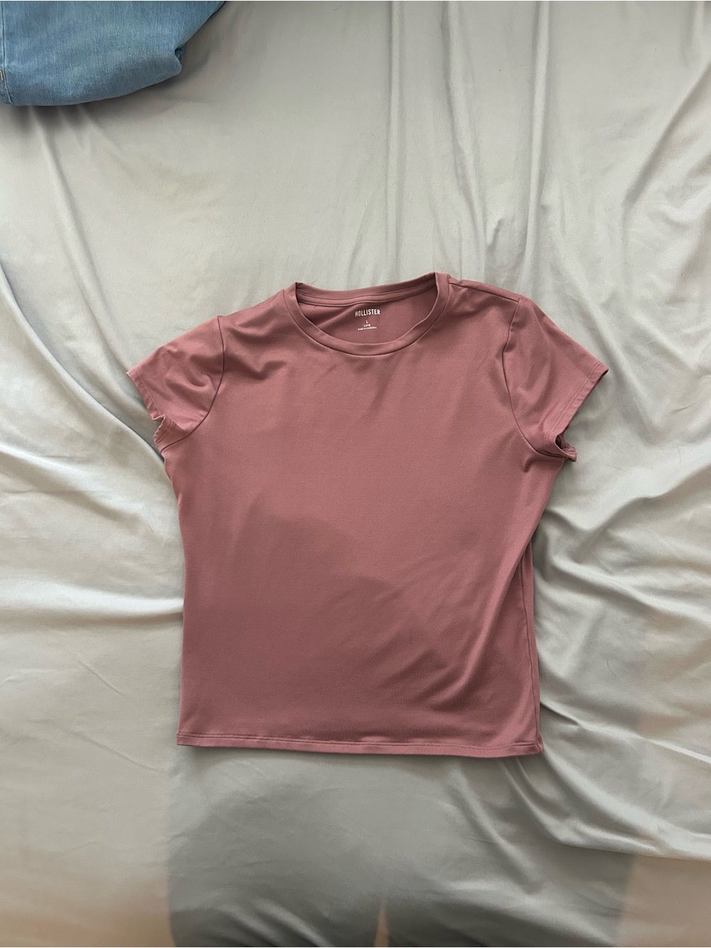 Hollister Mauve Short Sleeve Crewneck Tee